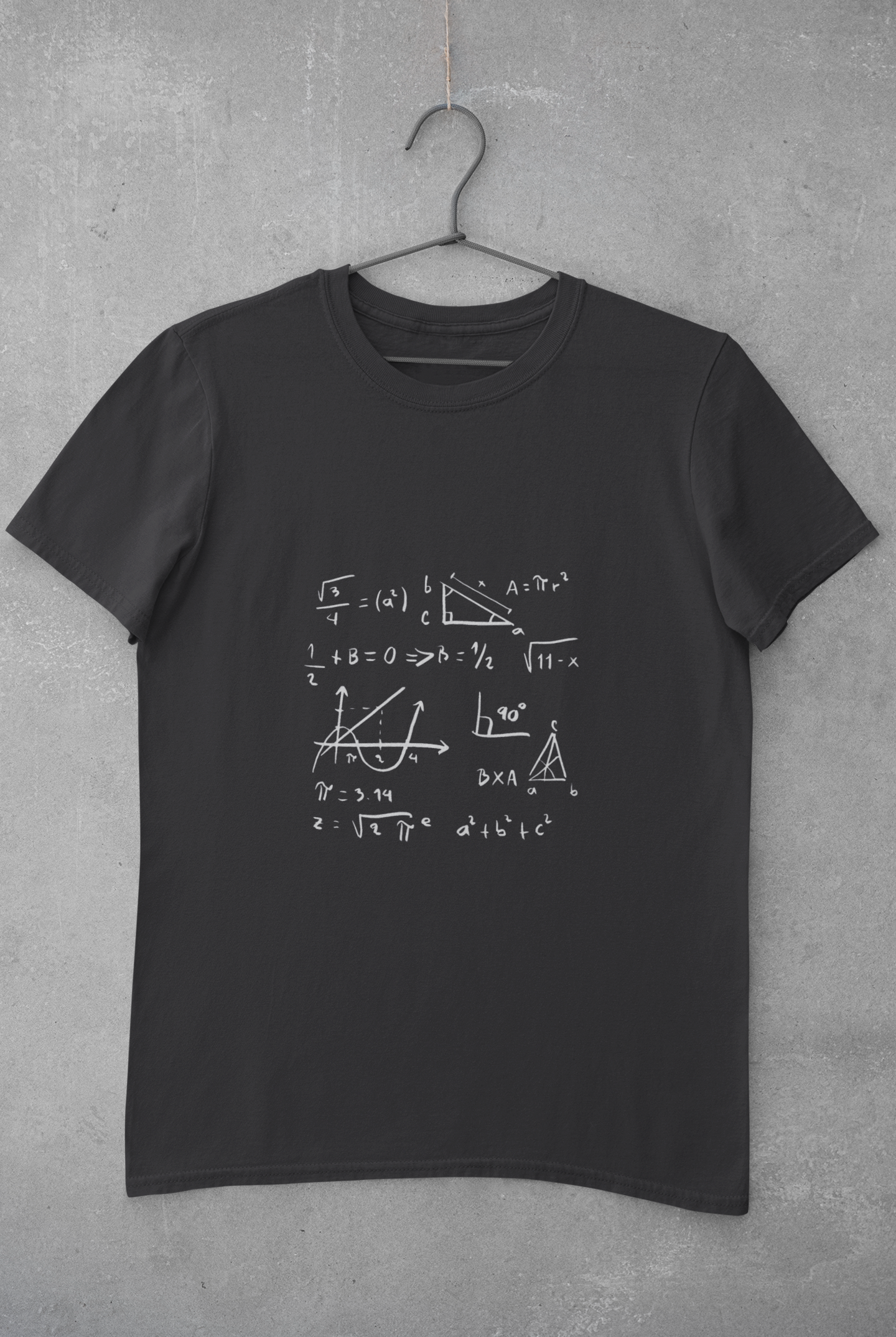Math Formula Mens Half Sleeves T-shirt- FunkyTeesClub