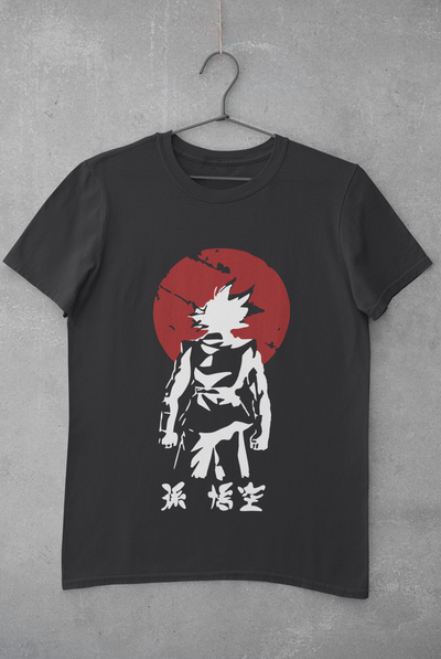 Goku Sun Anime Women Half Sleeves T-shirt- FunkyTeesClub