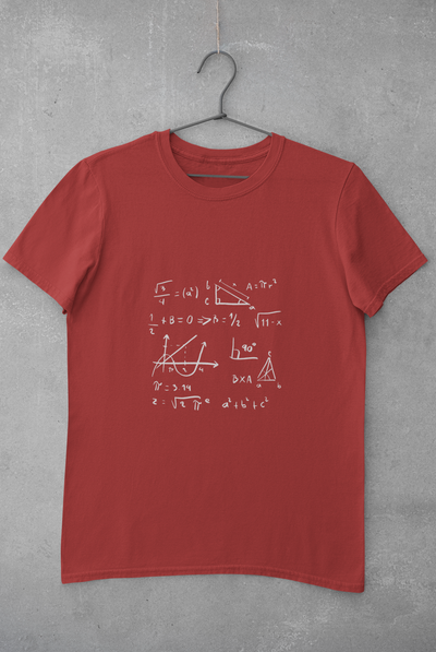 Math Formula Women Half Sleeves T-shirt- FunkyTeesClub