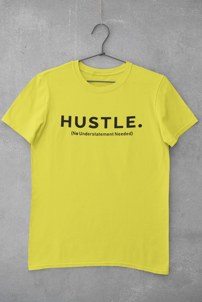 Hustle Mens Half Sleeves T-shirt- FunkyTeesClub