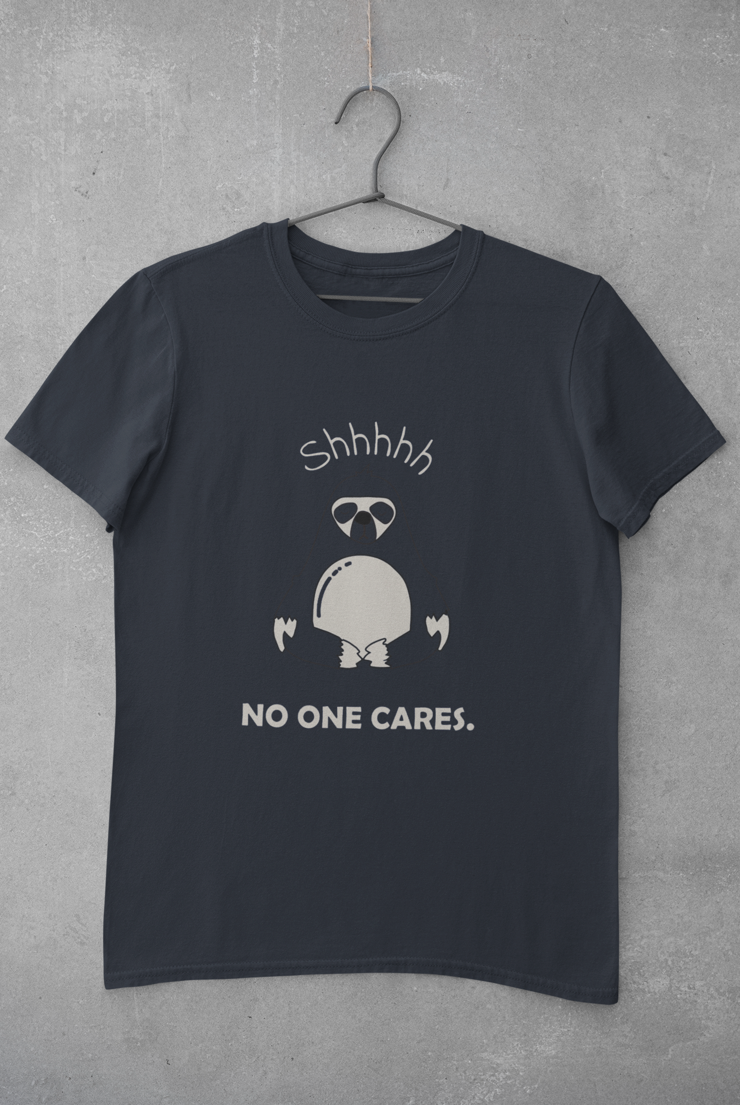 No One Cares Mens Half Sleeves T-shirt- FunkyTeesClub