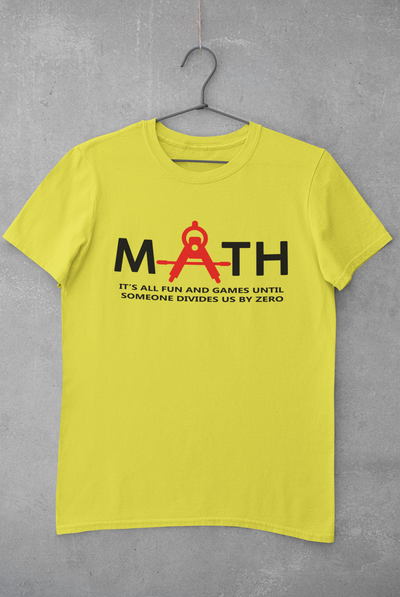 Math Teacher Mens Half Sleeves T-shirt- FunkyTeesClub