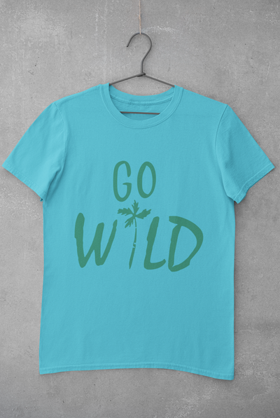 Go Wild Mens Half Sleeves T-shirt- FunkyTeesClub