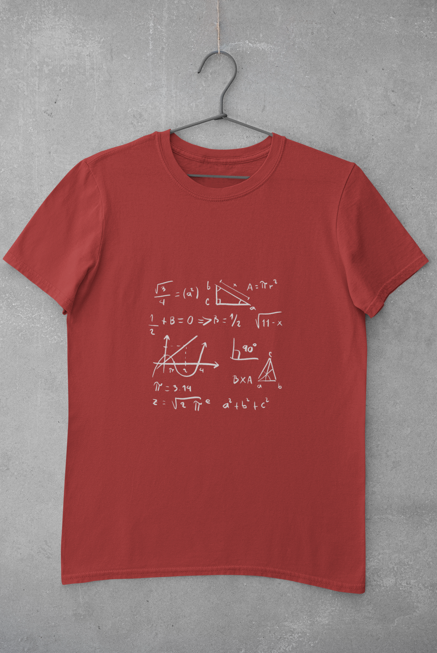 Math Formula Mens Half Sleeves T-shirt- FunkyTeesClub