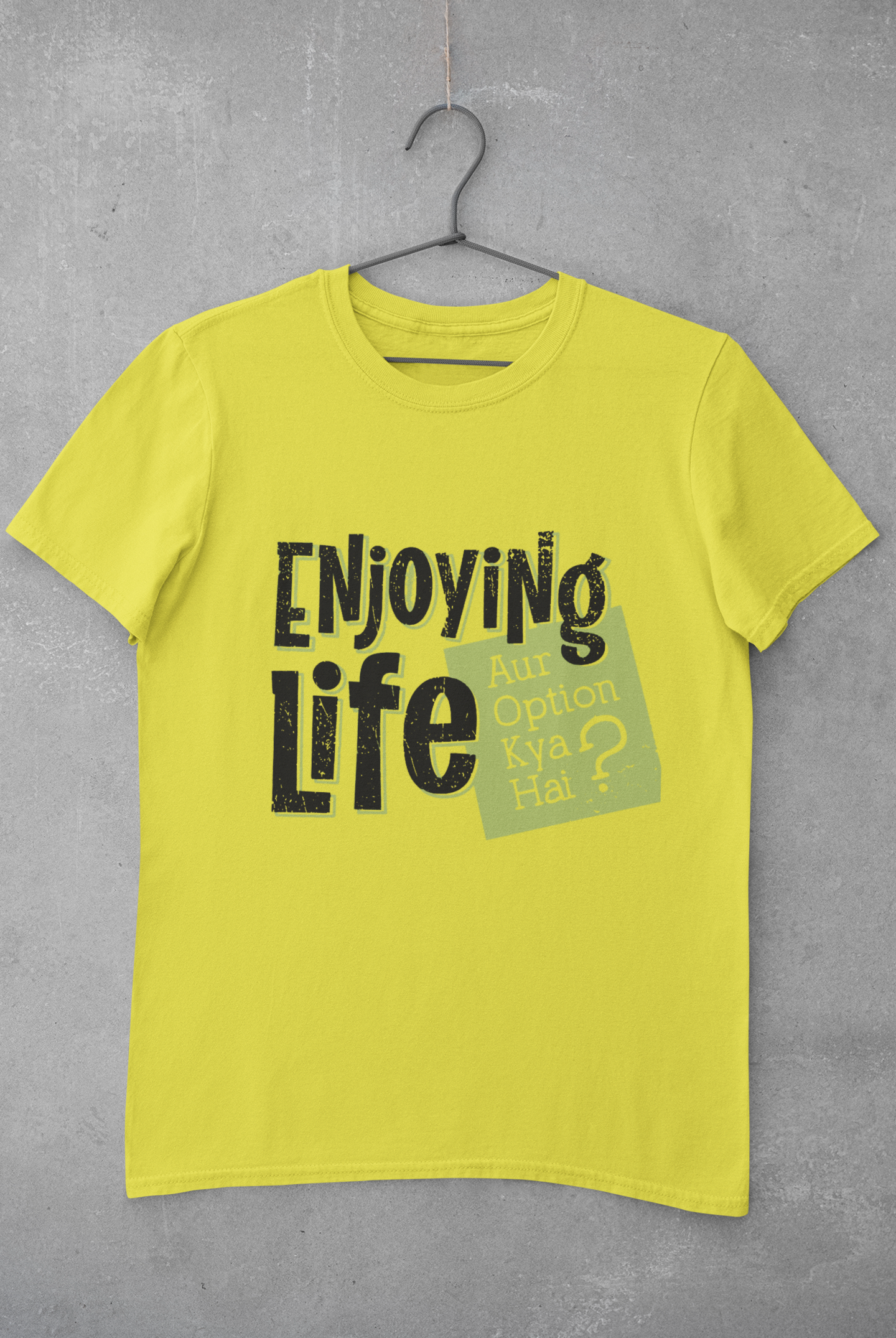 Enjoying Life Mens Half Sleeves T-shirt- FunkyTeesClub