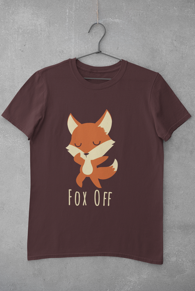 Fox Off Mens Half Sleeves T-shirt- FunkyTeesClub