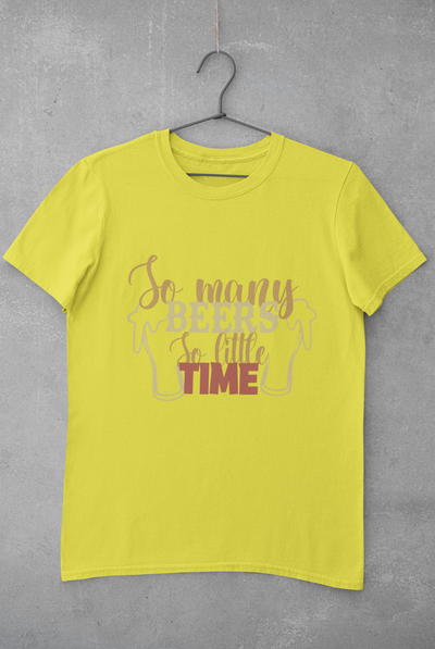 So Many Beers Mens Half Sleeves T-shirt- FunkyTeesClub