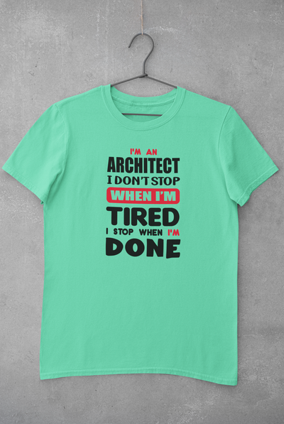 I Am Architect Profession Mens Half Sleeves T-shirt- FunkyTeesClub