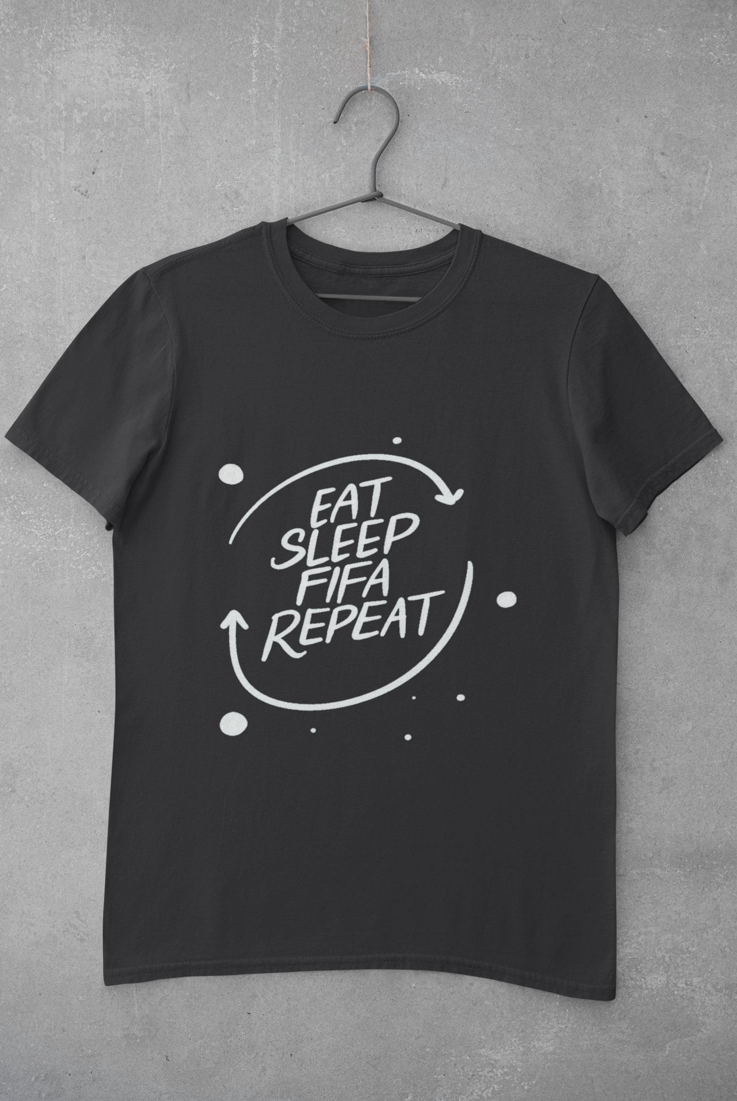 Eat Sleep Repeat  Mens Half Sleeves T-shirt- FunkyTeesClub