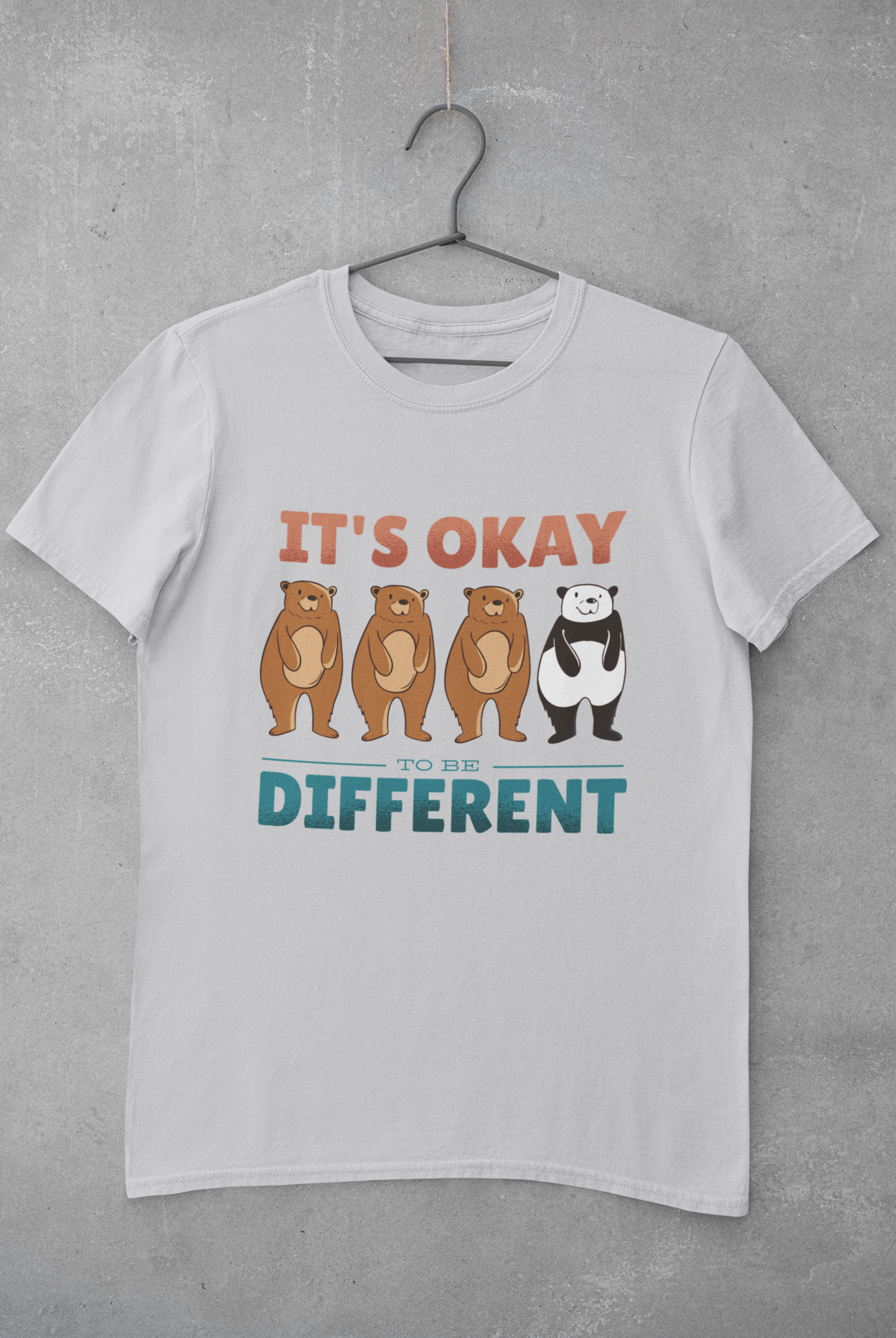 Its Okay To be Different Women Half Sleeves T-shirt- FunkyTeesClub
