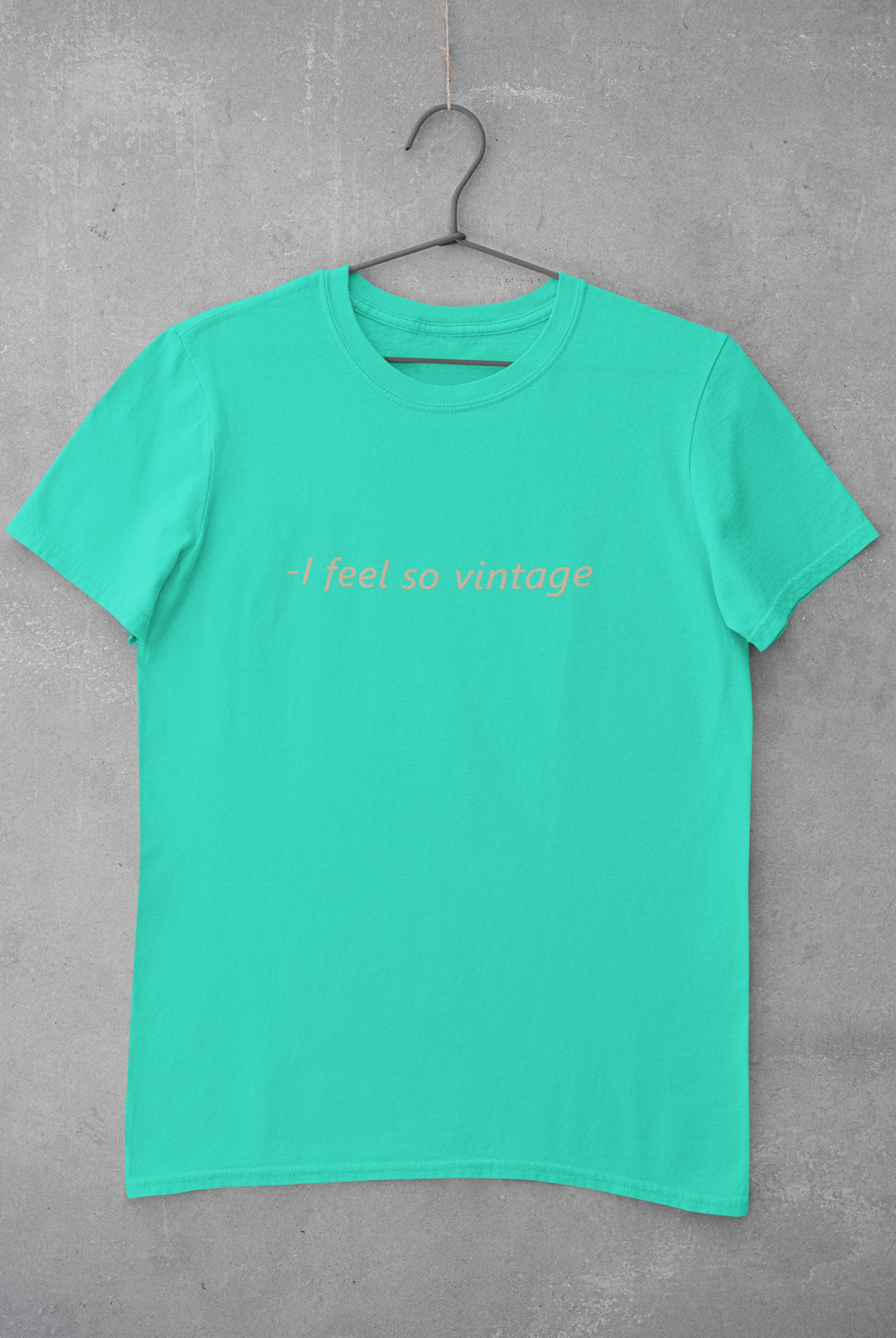I feel Vintage Minimal Mens Half Sleeves T-shirt- FunkyTeesClub