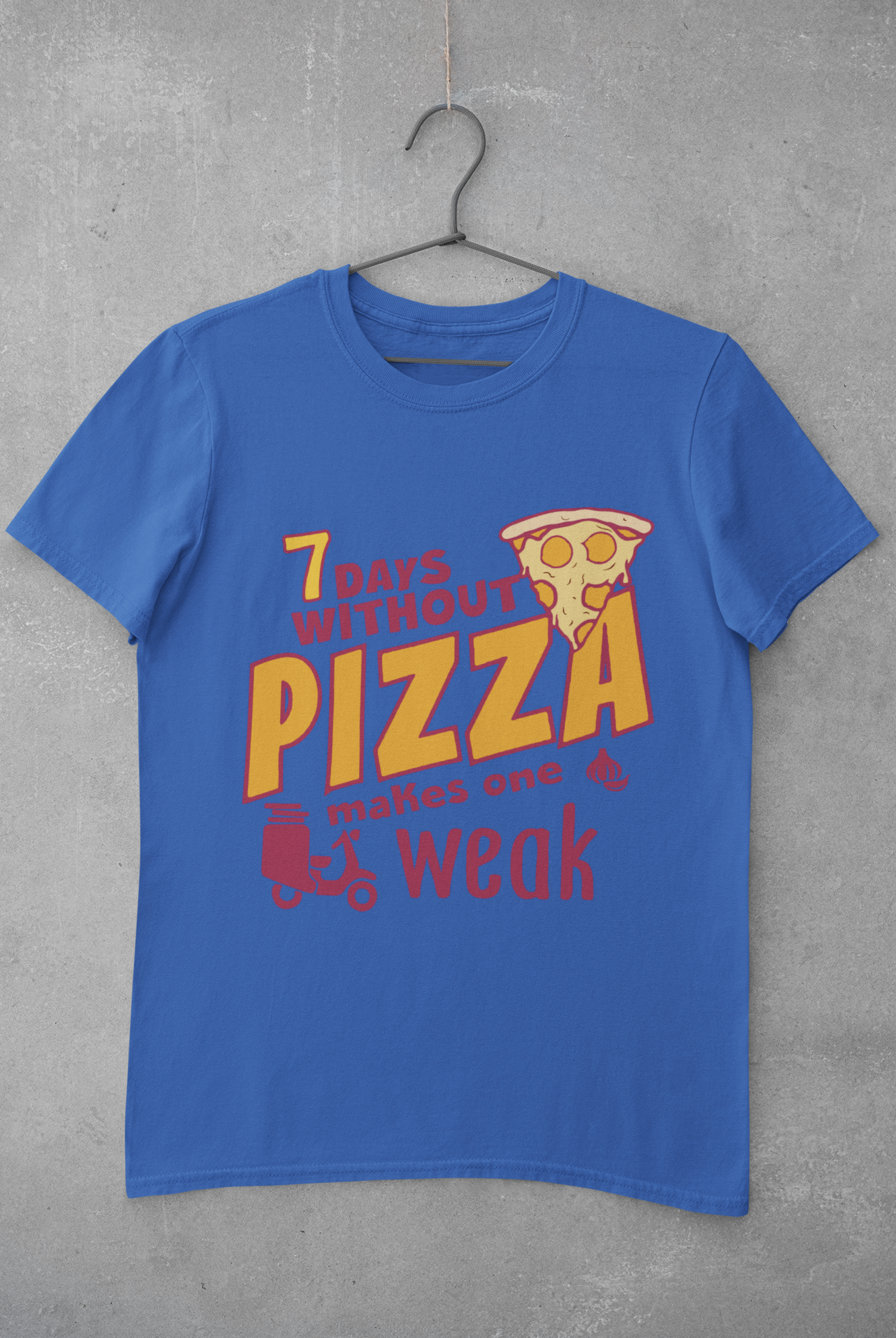 Pizza Mens Half Sleeves T-shirt- FunkyTeesClub