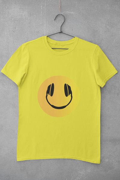Headphones Love Mens Half Sleeves T-shirt- FunkyTeesClub