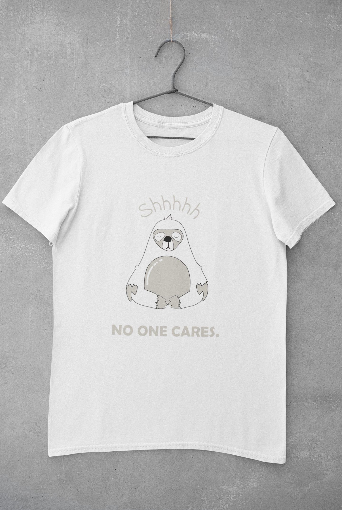 No One Cares Mens Half Sleeves T-shirt- FunkyTeesClub