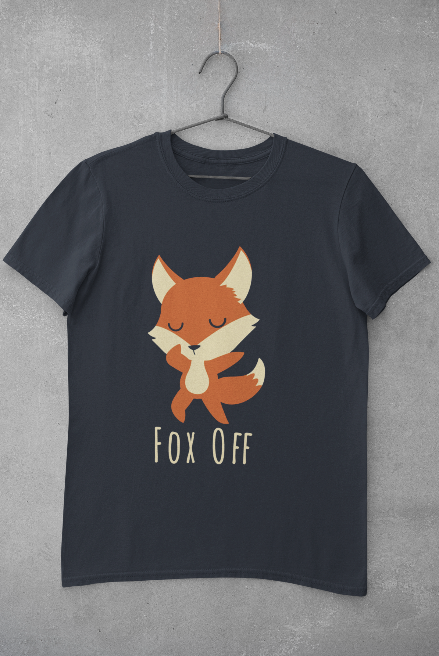 Fox Off Mens Half Sleeves T-shirt- FunkyTeesClub