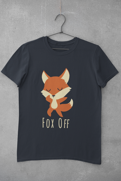 Fox Off Mens Half Sleeves T-shirt- FunkyTeesClub