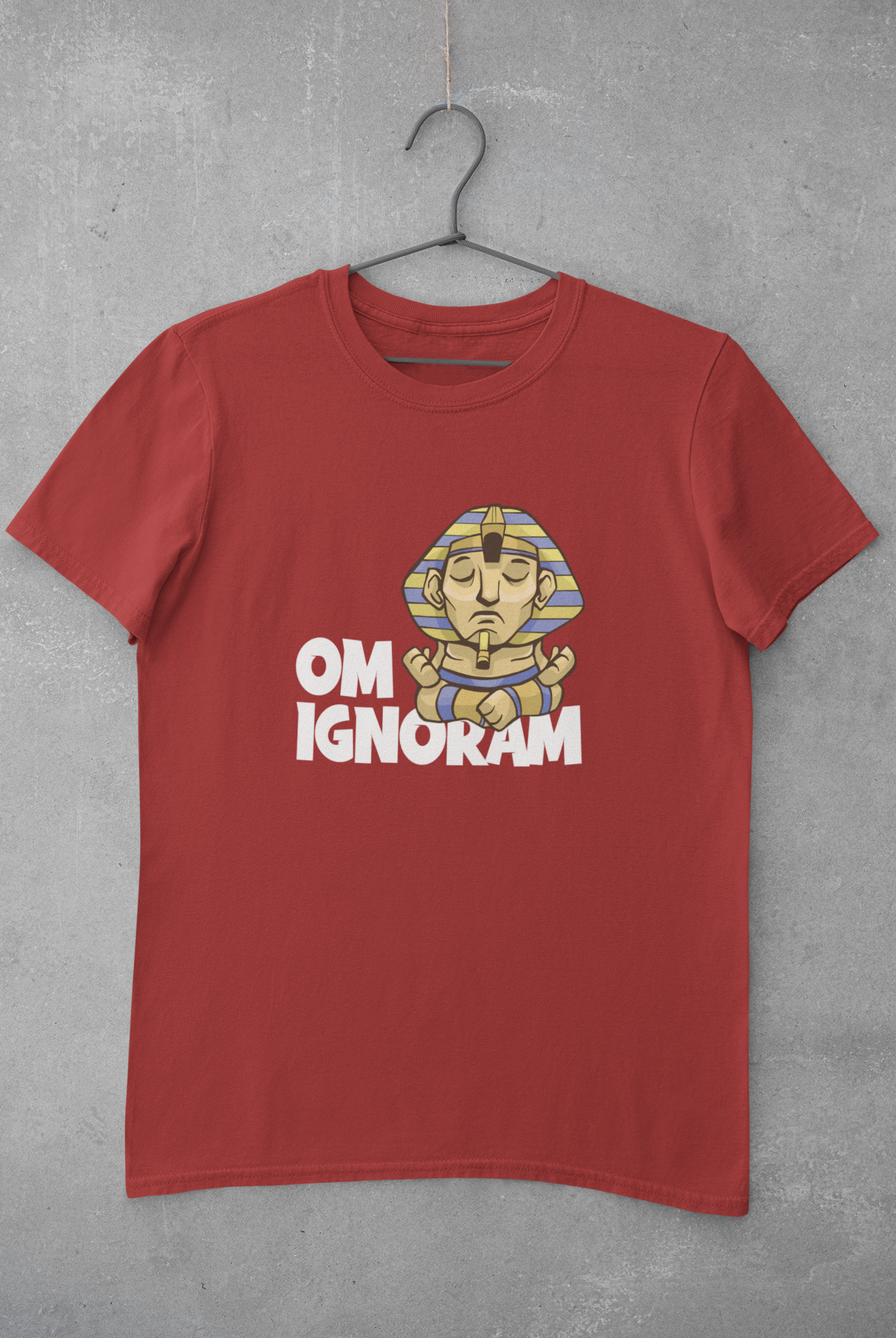 Om Ignoram Mens Half Sleeves T-shirt- FunkyTeesClub