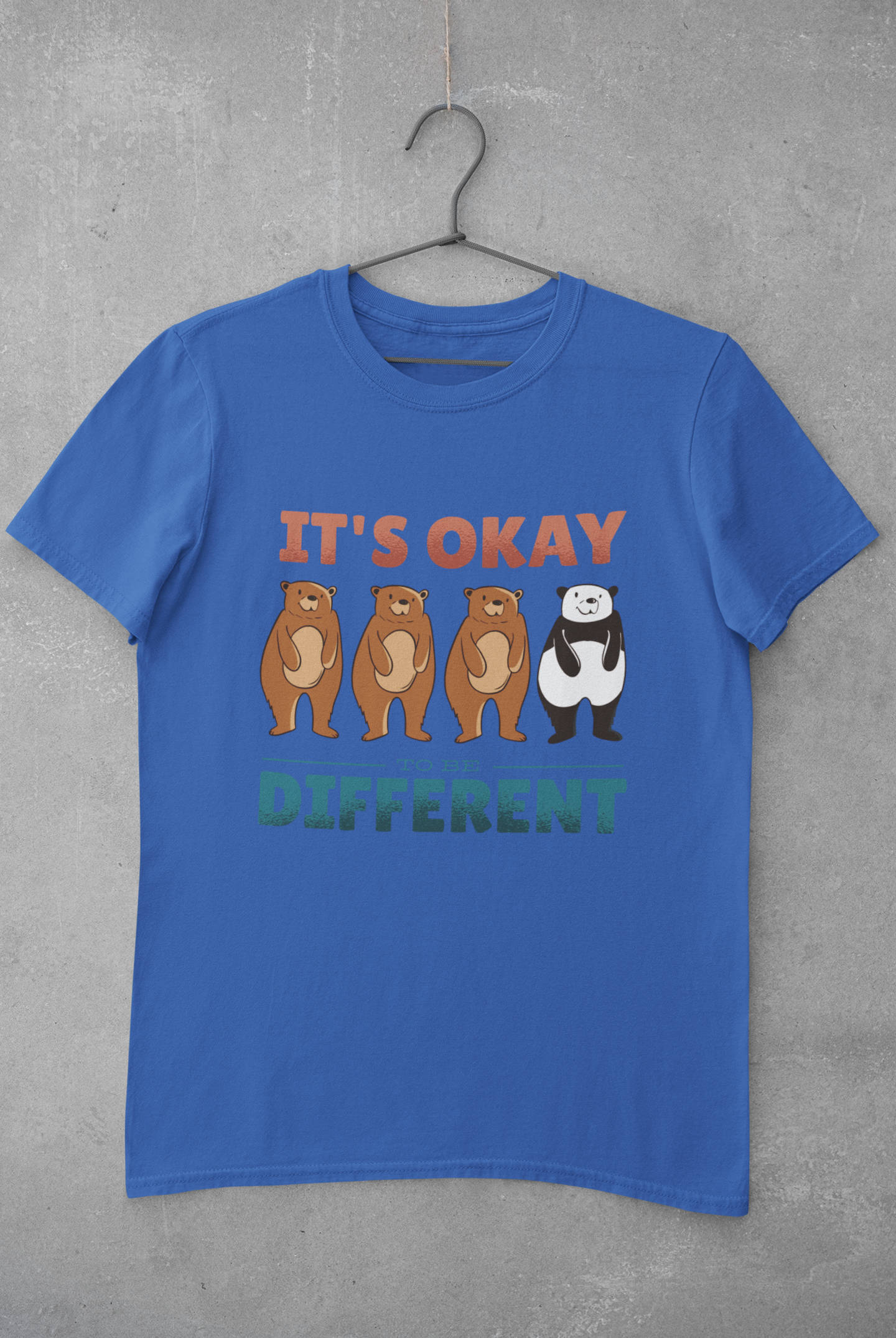Its Okay To be Different Women Half Sleeves T-shirt- FunkyTeesClub