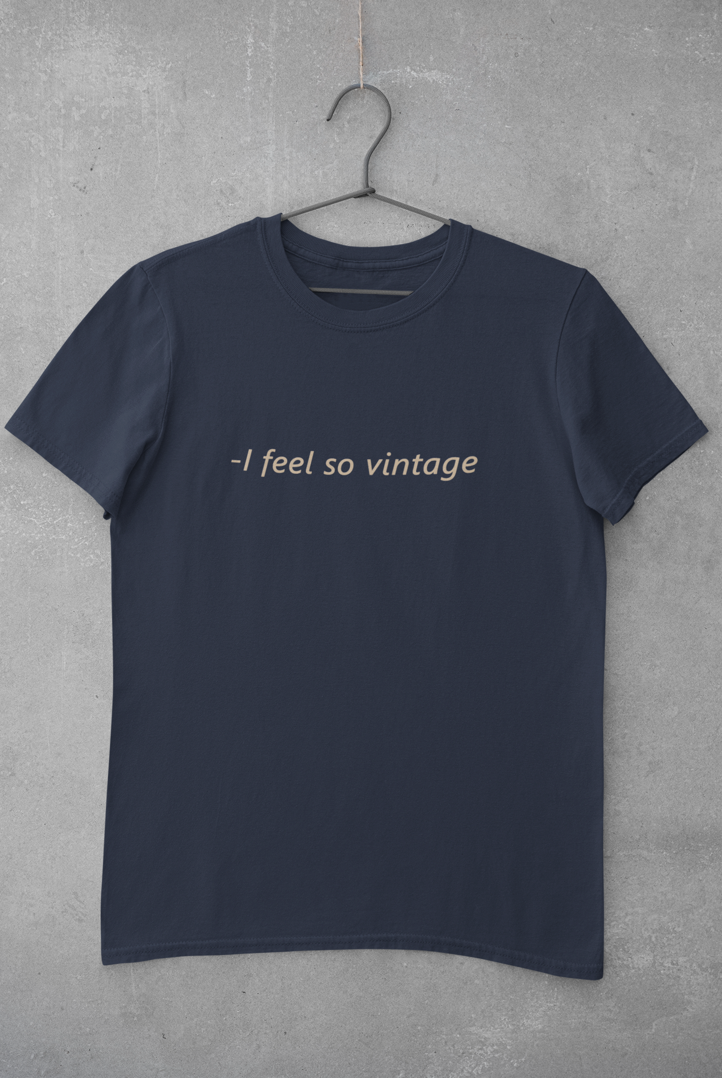I feel Vintage Minimal Mens Half Sleeves T-shirt- FunkyTeesClub