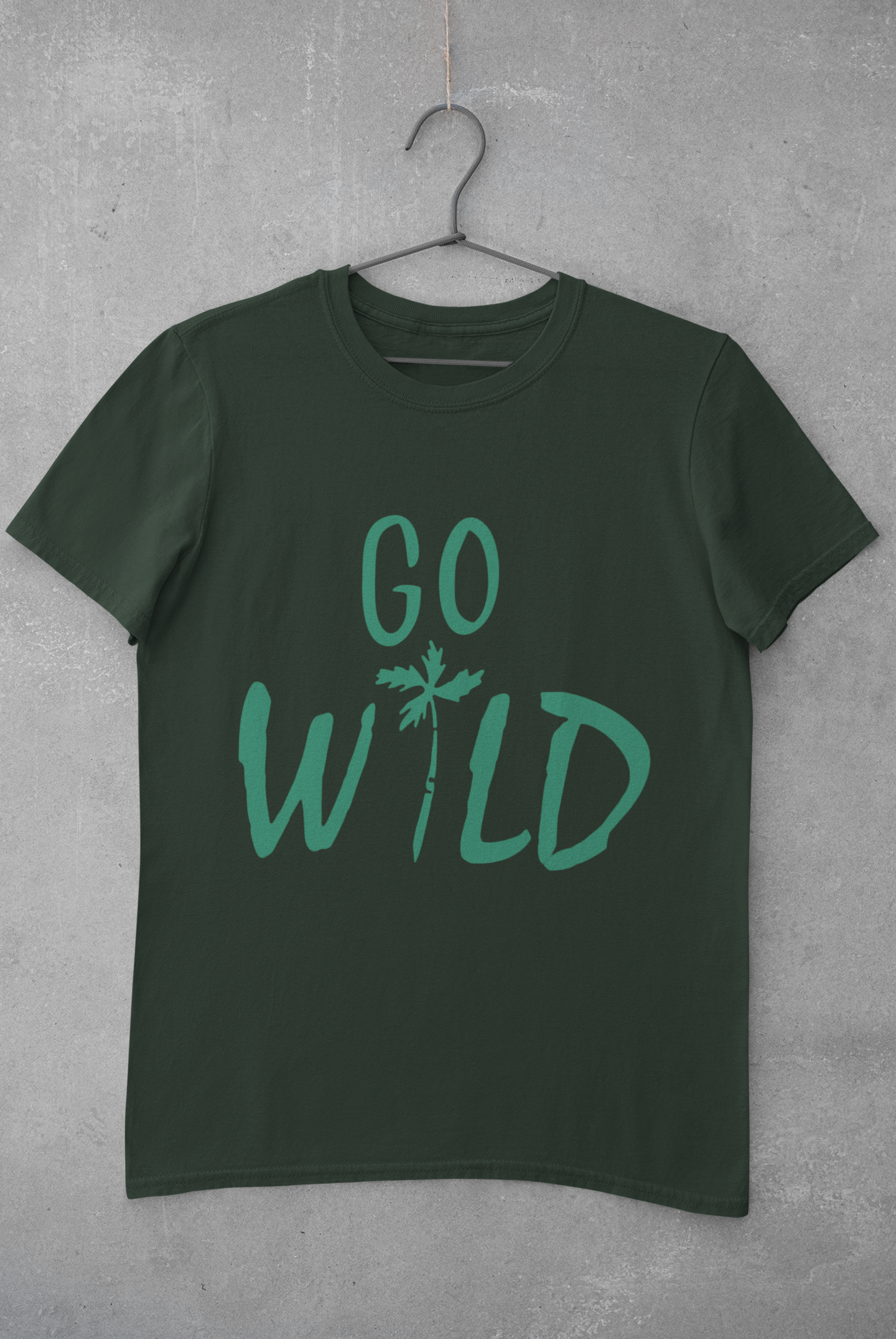 Go Wild Mens Half Sleeves T-shirt- FunkyTeesClub