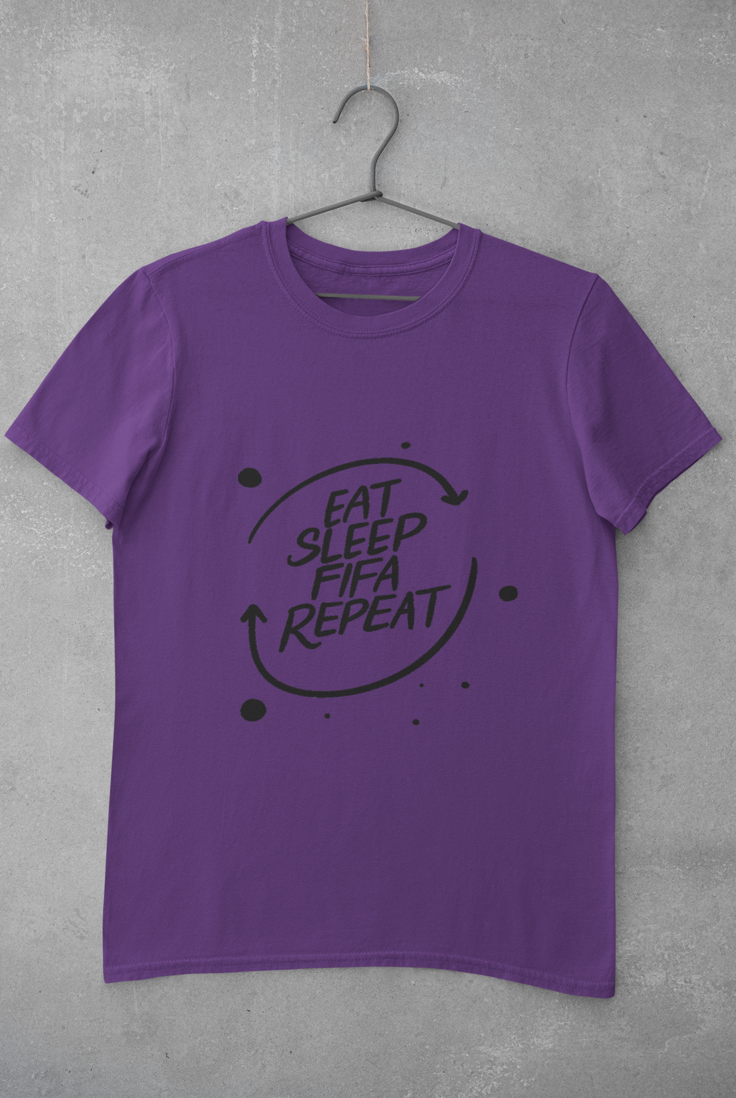 Eat Sleep Repeat  Mens Half Sleeves T-shirt- FunkyTeesClub