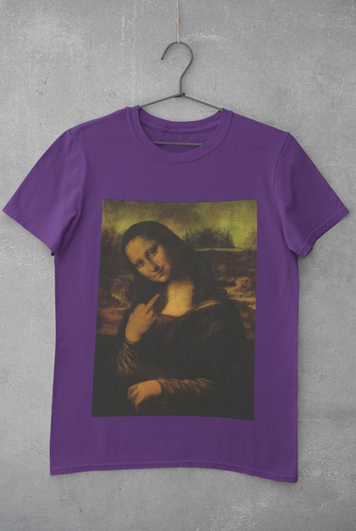 Monalisa Women Half Sleeves T-shirt- FunkyTeesClub