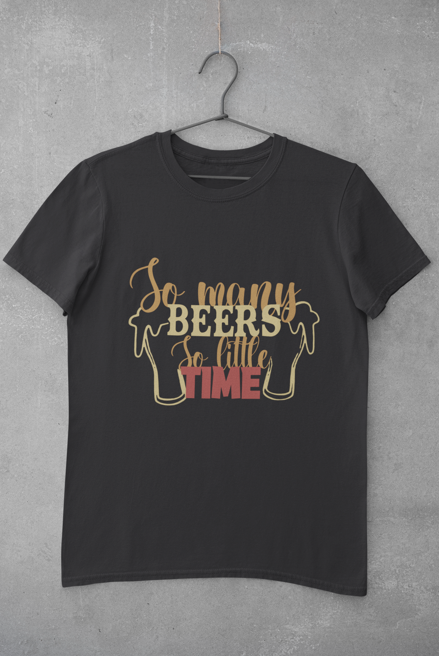 So Many Beers Mens Half Sleeves T-shirt- FunkyTeesClub