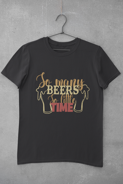 So Many Beers Women Half Sleeves T-shirt- FunkyTeesClub