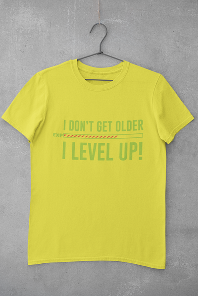 I Level Up Mens Half Sleeves T-shirt- FunkyTeesClub