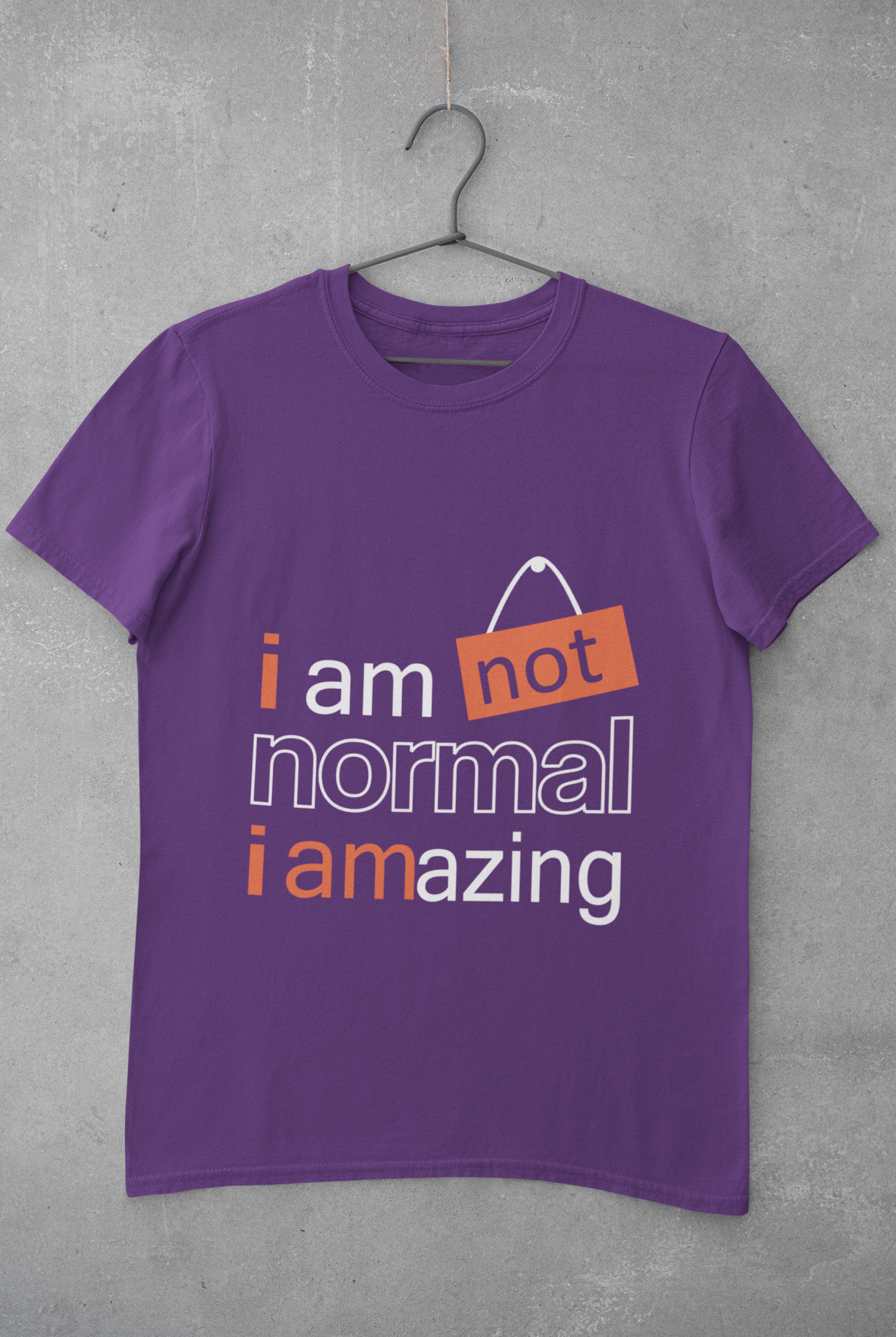 Not Normal Mens Half Sleeves T-shirt- FunkyTeesClub