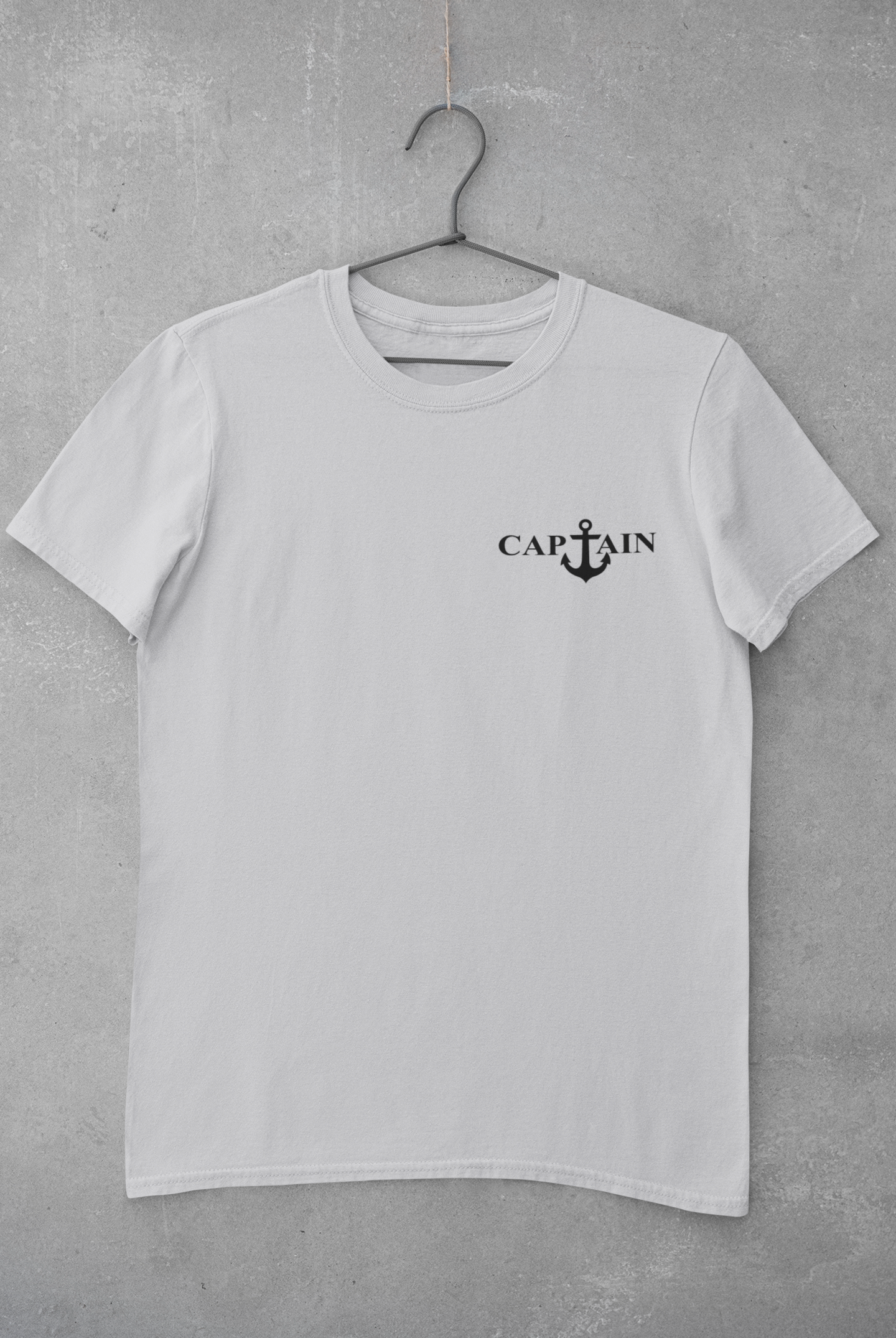 Captain Merchant Navy Mens Half Sleeves T-shirt- FunkyTeesClub