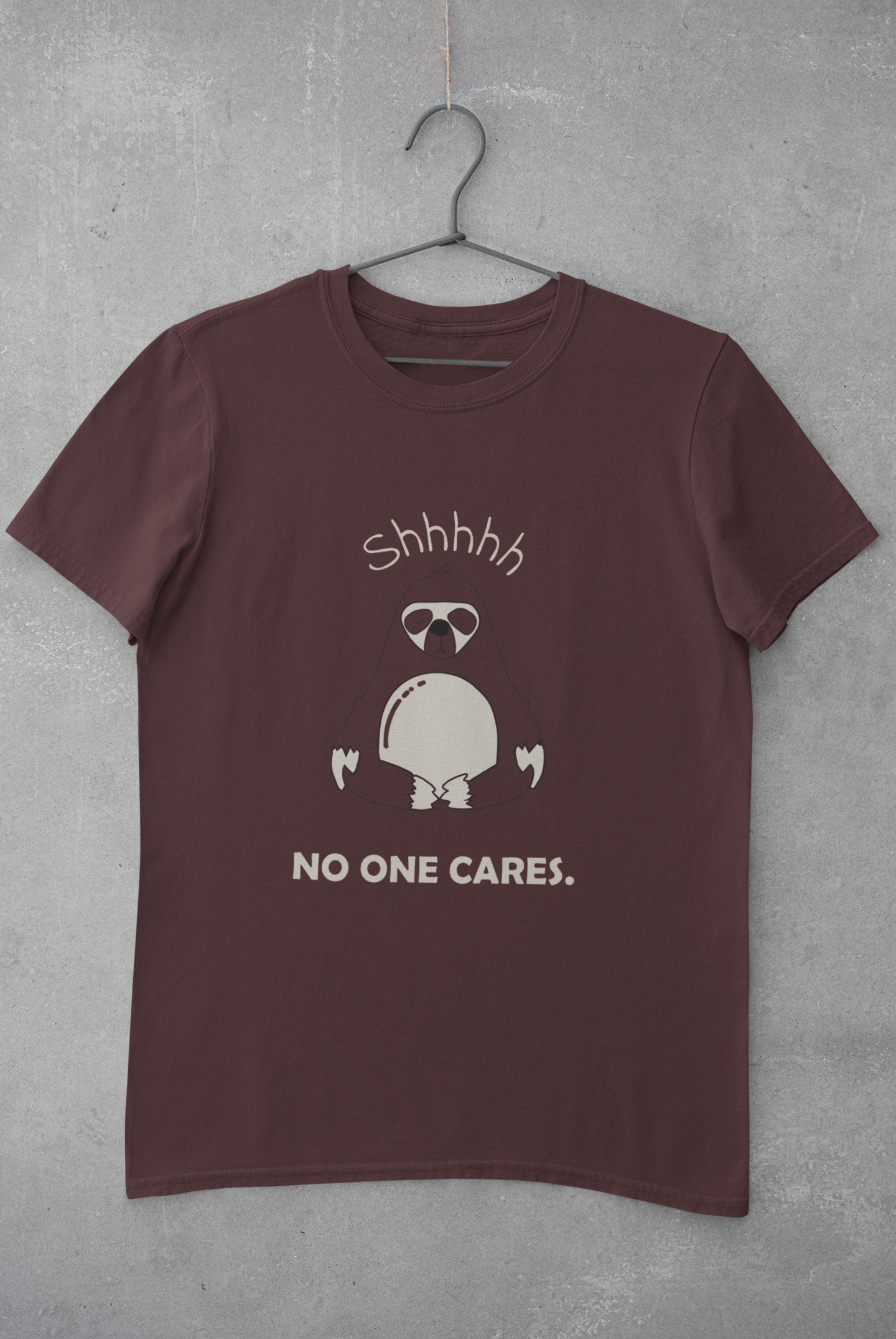No One Cares Mens Half Sleeves T-shirt- FunkyTeesClub