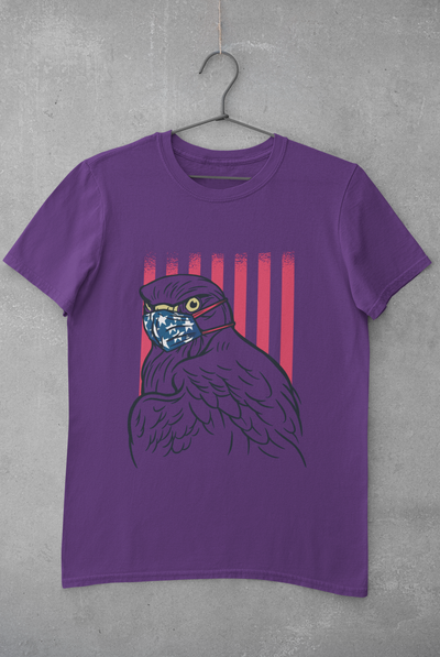 Eagle Women Half Sleeves T-shirt- FunkyTeesClub