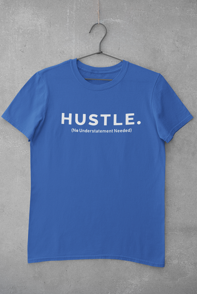 Hustle Mens Half Sleeves T-shirt- FunkyTeesClub
