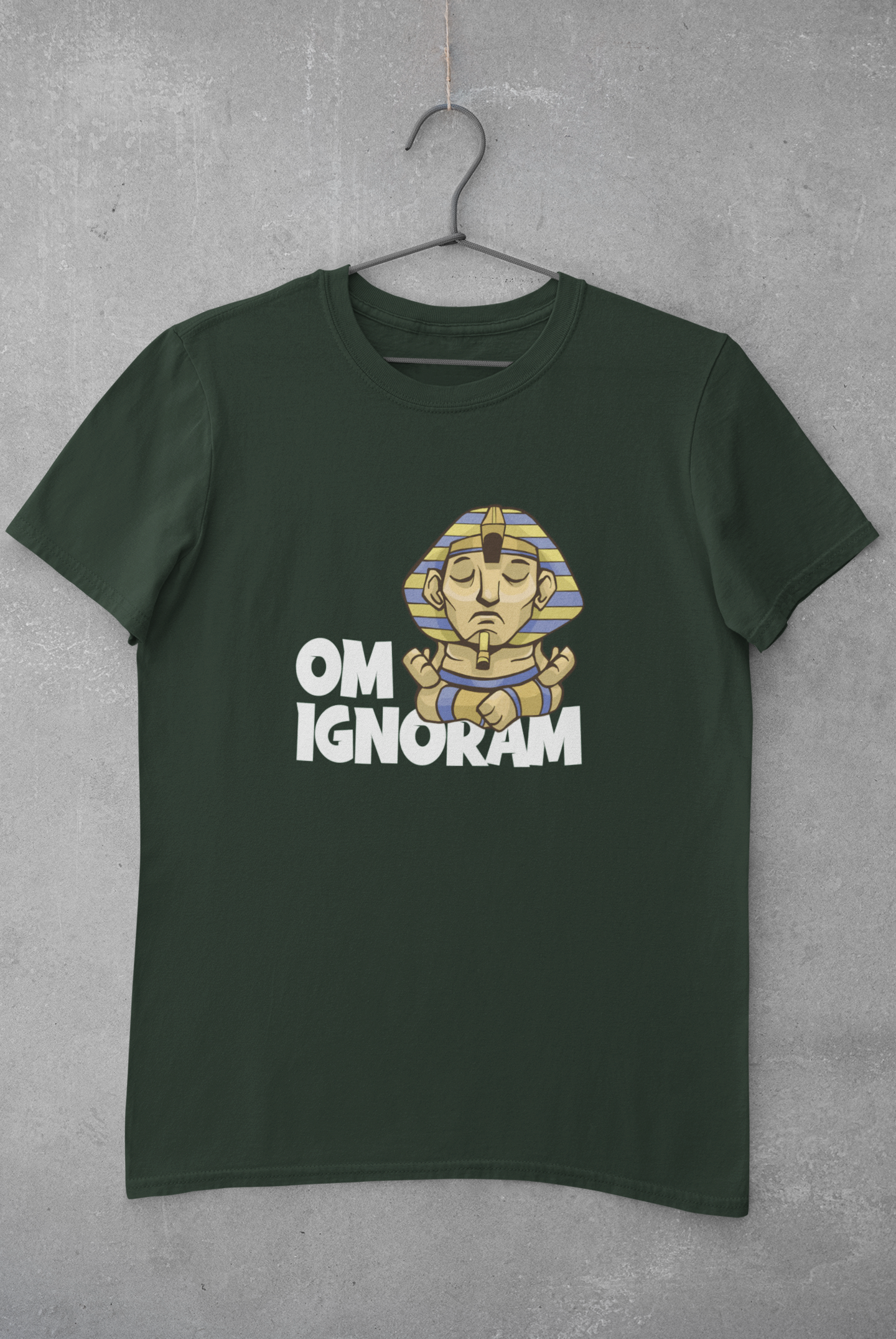 Om Ignoram Mens Half Sleeves T-shirt- FunkyTeesClub