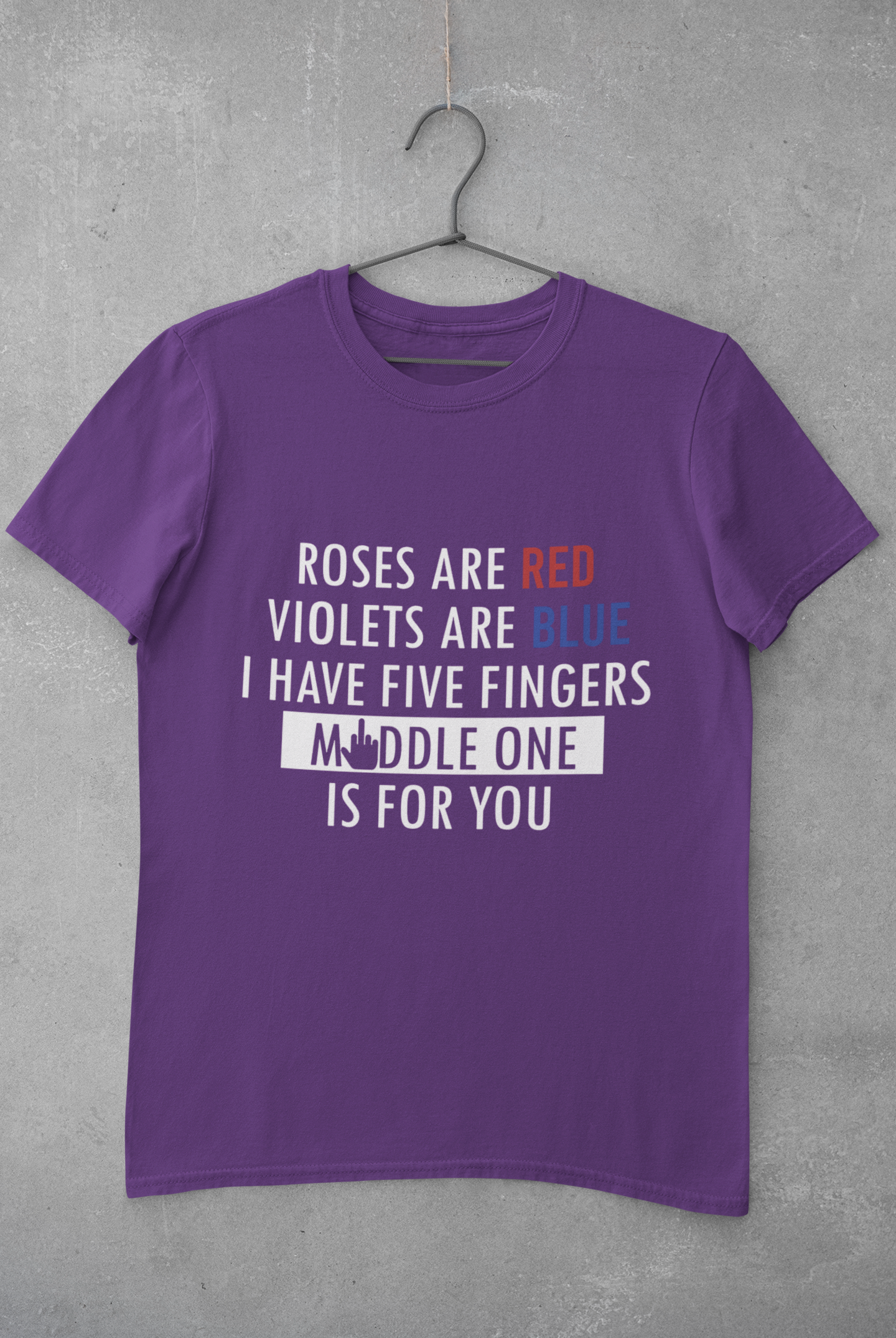 Middle One Mens Half Sleeves T-shirt- FunkyTeesClub