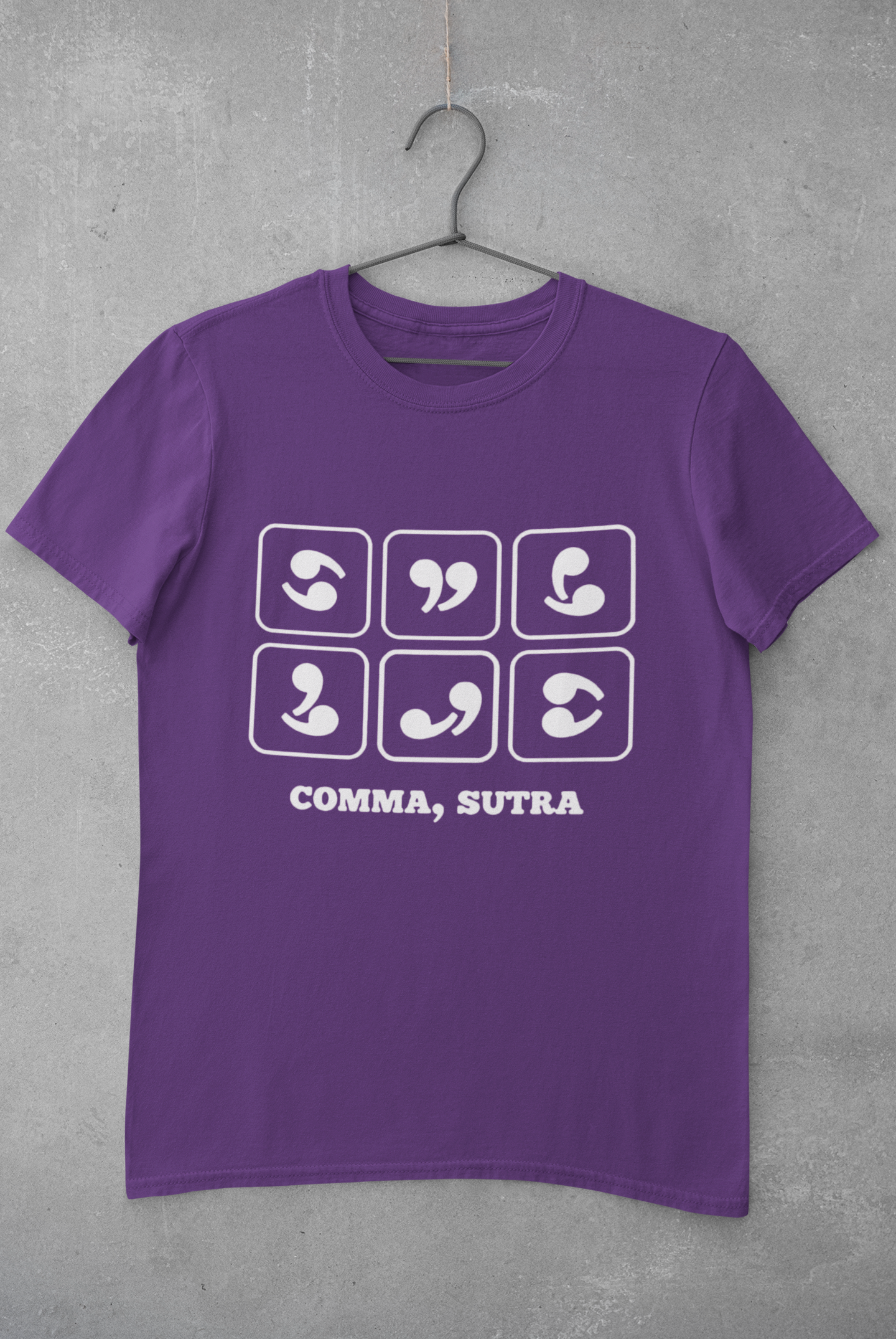 Comma Sutra Women Half Sleeves T-shirt- FunkyTeesClub