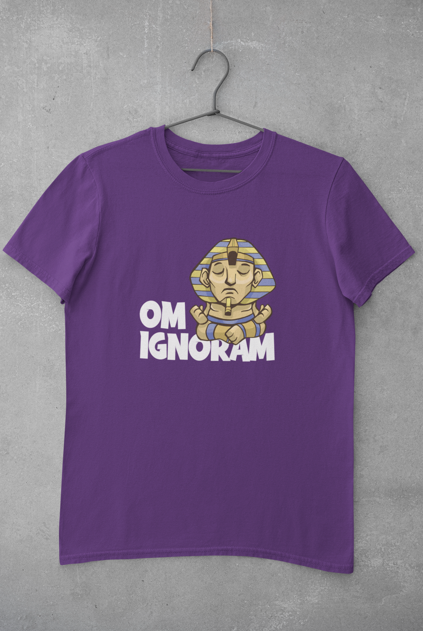 Om Ignoram Mens Half Sleeves T-shirt- FunkyTeesClub
