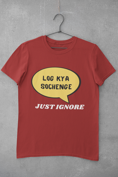 Log Kya Sochenge Mens Half Sleeves T-shirt- FunkyTeesClub