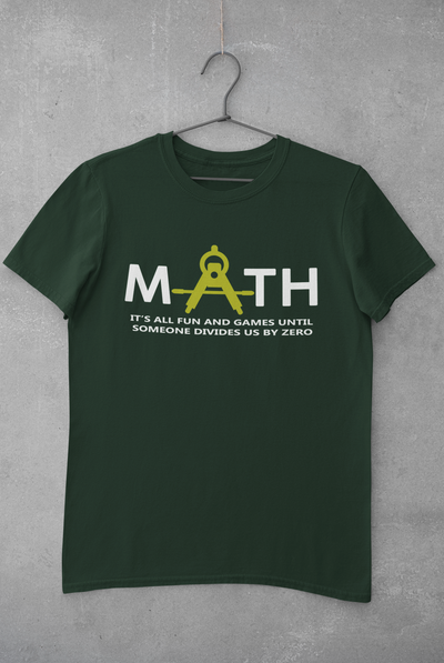 Math Teacher Mens Half Sleeves T-shirt- FunkyTeesClub