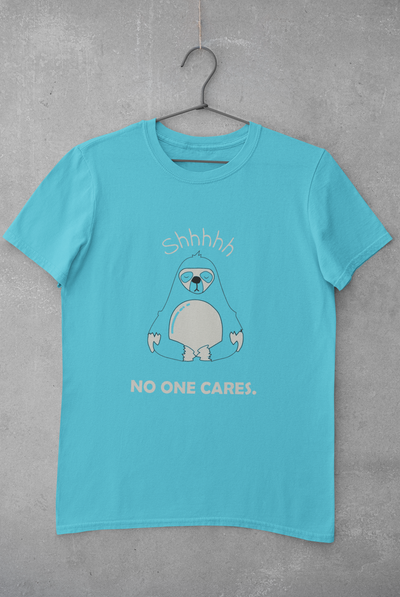 No One Cares Mens Half Sleeves T-shirt- FunkyTeesClub