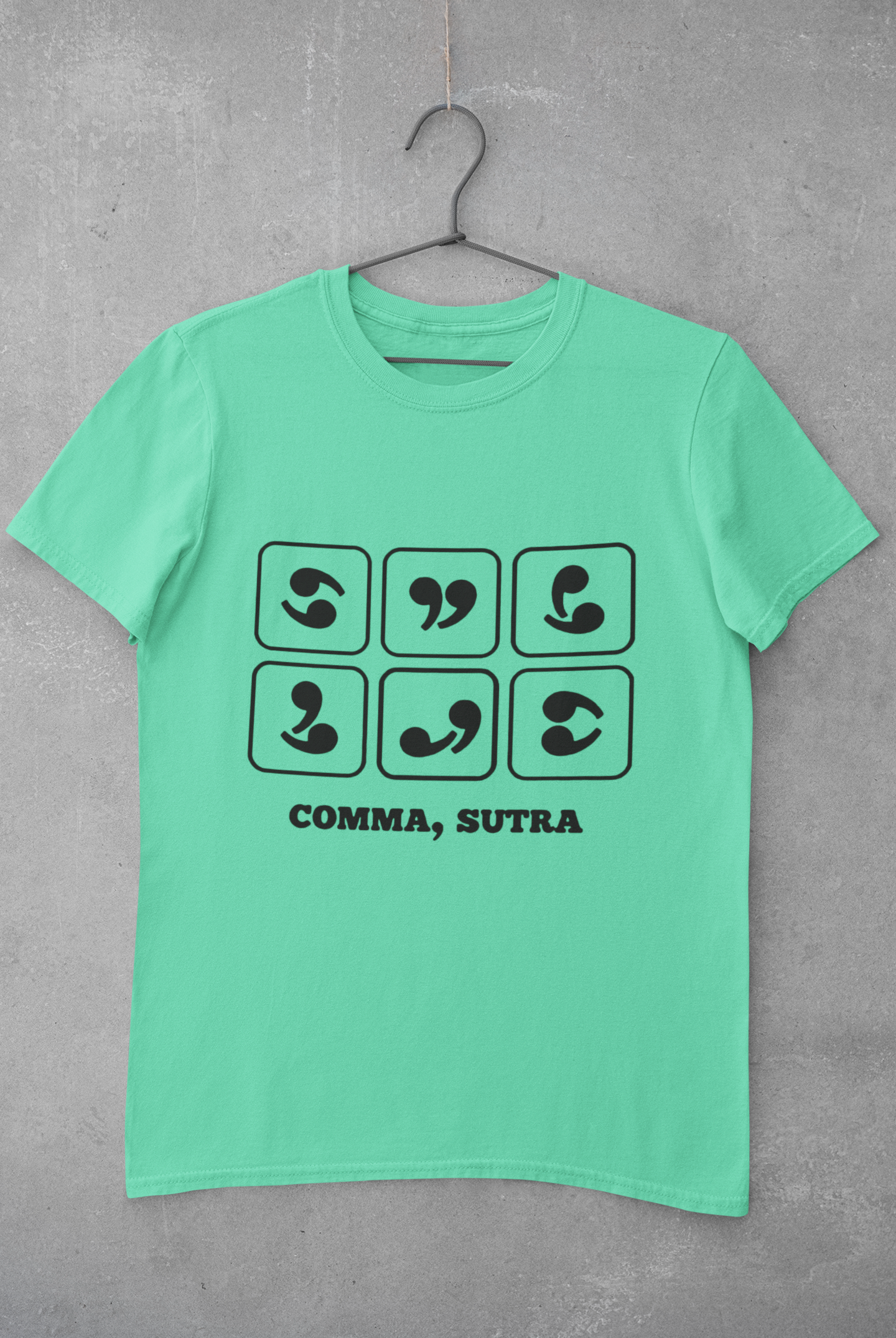 Comma Sutra Women Half Sleeves T-shirt- FunkyTeesClub