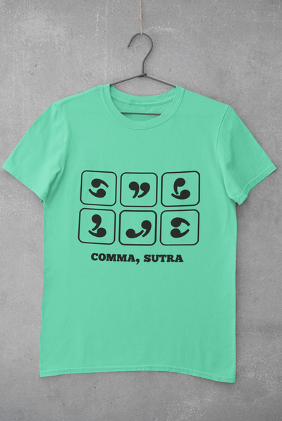 Comma Sutra Women Half Sleeves T-shirt- FunkyTeesClub