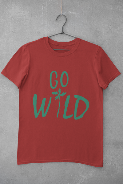 Go Wild Women Half Sleeves T-shirt- FunkyTeesClub