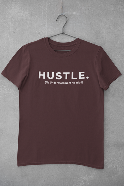Hustle Mens Half Sleeves T-shirt- FunkyTeesClub