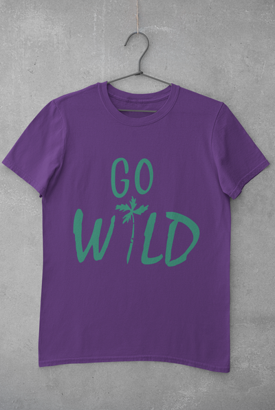 Go Wild Women Half Sleeves T-shirt- FunkyTeesClub