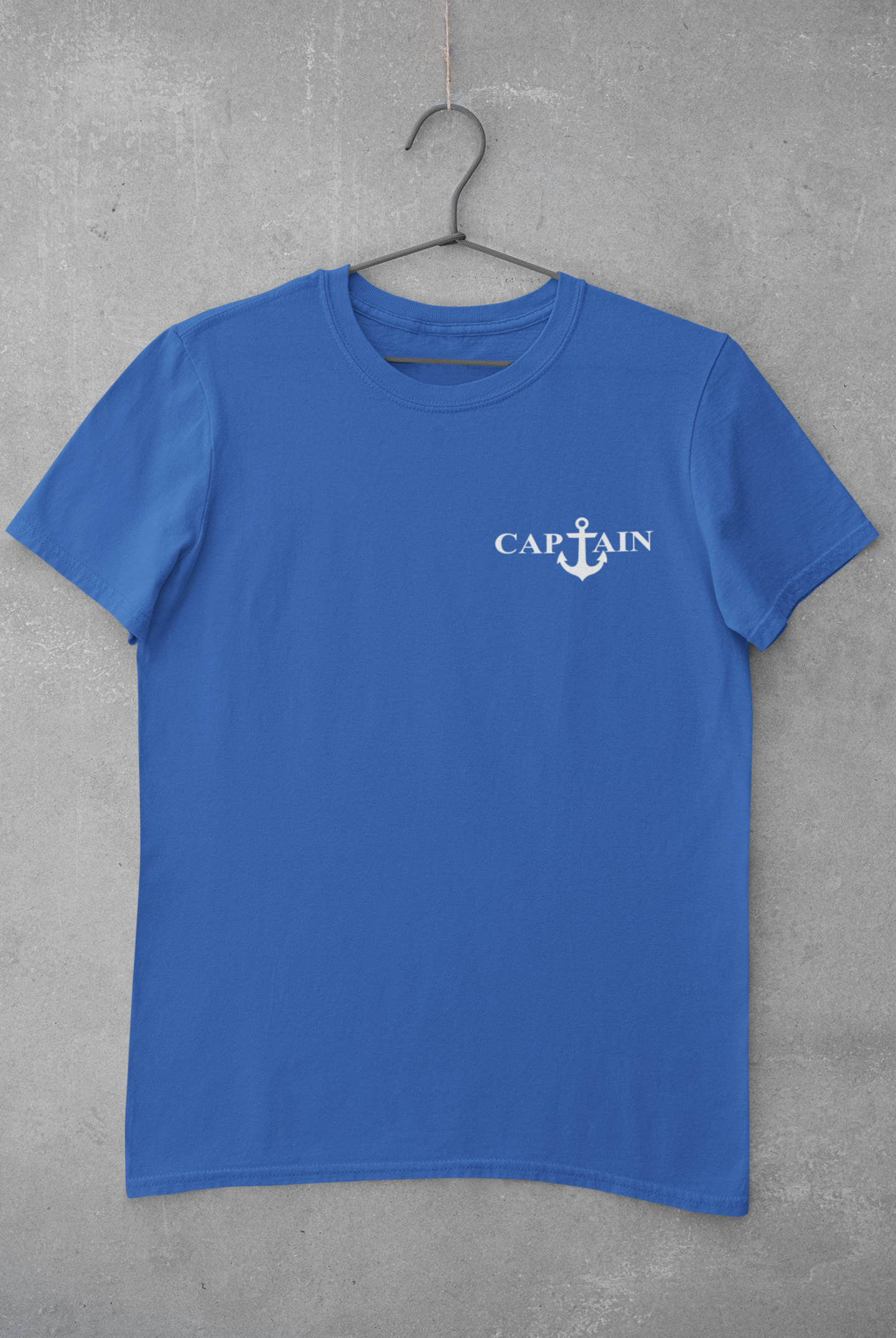 Captain Merchant Navy Mens Half Sleeves T-shirt- FunkyTeesClub