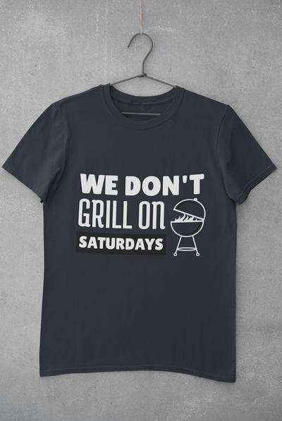 Grill Quote Mens Half Sleeves T-shirt- FunkyTeesClub