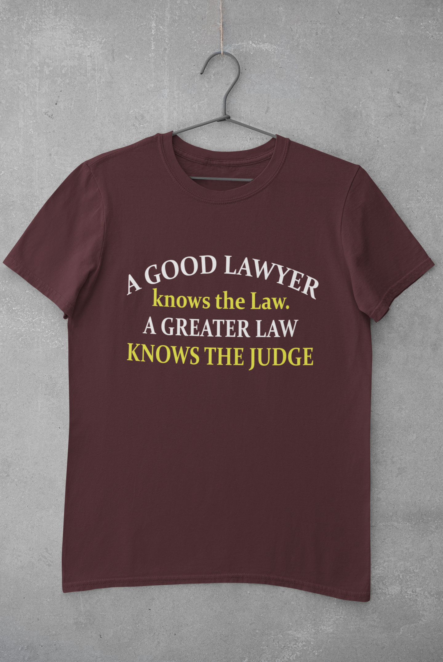 A Good Lawyer Knows The Law Mens Half Sleeves T-shirt- FunkyTeesClub