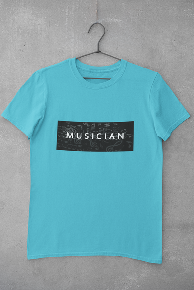 Musician Mens Half Sleeves T-shirt- FunkyTeesClub